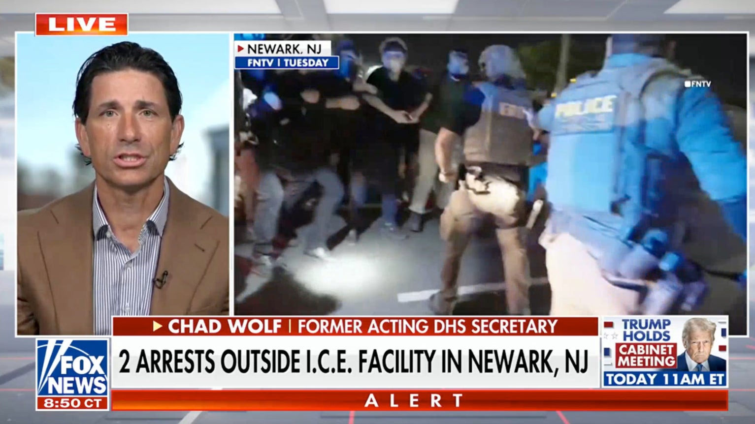 Chaos erupts at Newark ICE facility as protests turn violent