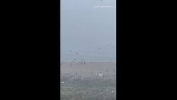 Severe weather in Delaware sends beach umbrellas flying into ocean: 'Downright apocalyptic-looking'