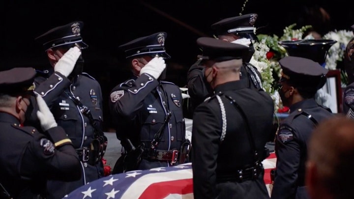 Remembering Officer Eric Talley: Boulder police hold memorial service