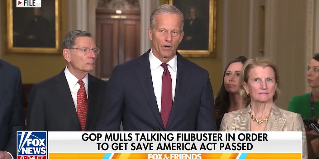 Trump pushes for SAVE Act as GOP divided on talking filibuster