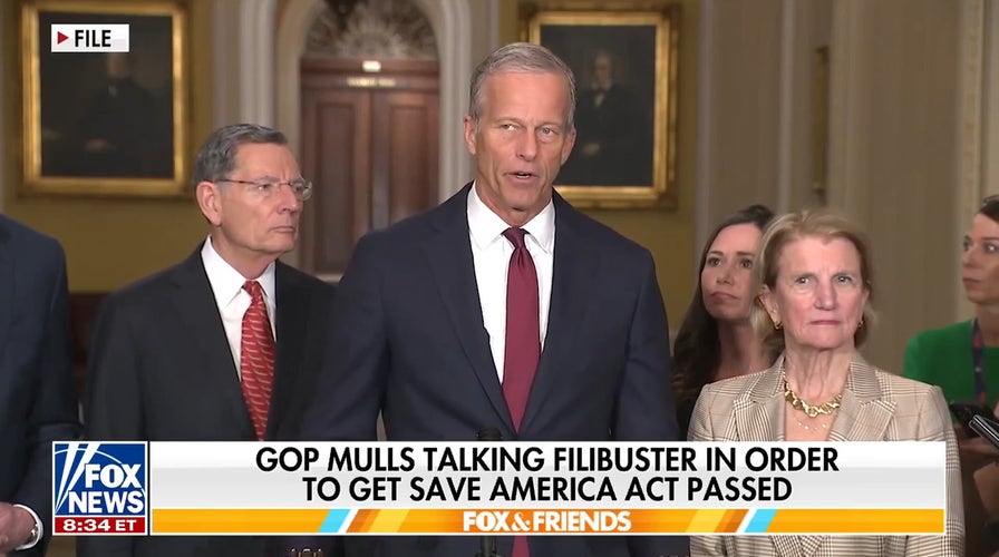 Trump pushes for SAVE Act arsenic  GOP divided connected  talking filibuster