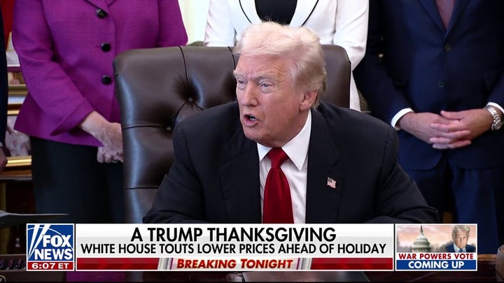 Trump says Thanksgiving will cost less than the holiday under Biden