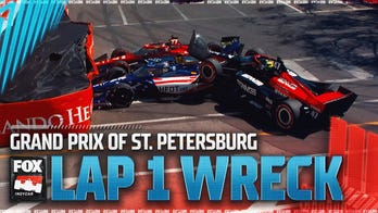 Santino Ferrucci, Sting Ray Rob & Mick Schumacher WRECK on Lap 1 at Grand Prix of St. Petersburg 😮