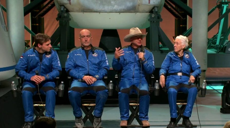 Billionaire Jeff Bezos successfully reaches the edge of space