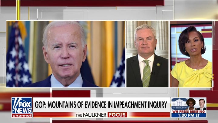  The Biden family took over $20 million from foreign nationals: James Comer