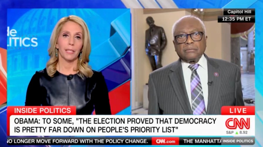 Rep. James Clyburn suggests democracy still at risk after 2024 election of President-elect Donald Trump