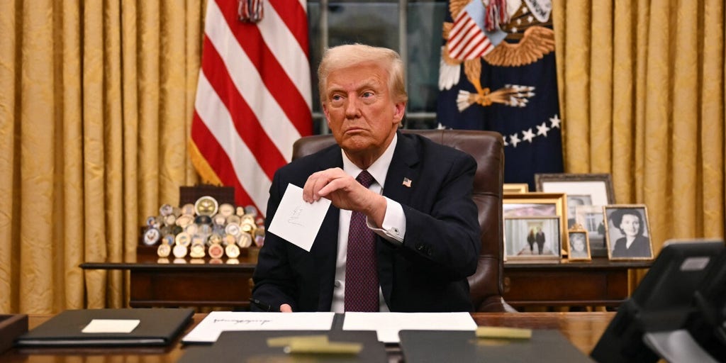 'Wow!': Trump finds letter from Biden in drawer of Resolute desk