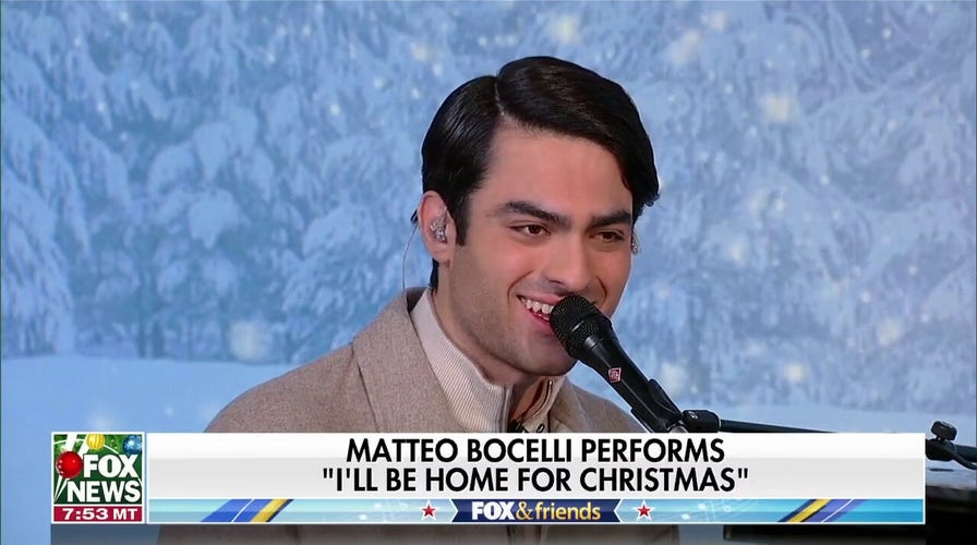 Matteo Bocelli performs 'I'll Be Home for Christmas' on Christmas morning