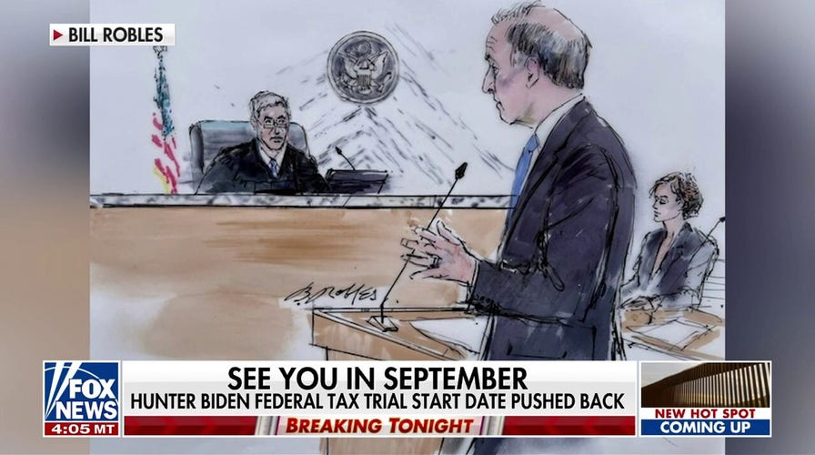 Judge postpones start of Hunter Biden's federal tax trial