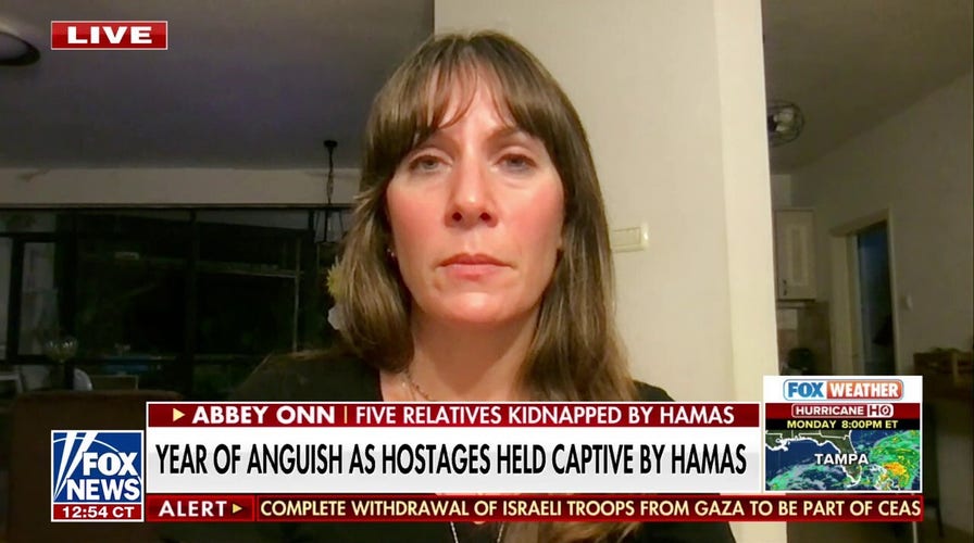 Woman with relatives kidnapped by Hamas: 'It feels as raw and painful as it did a year ago'