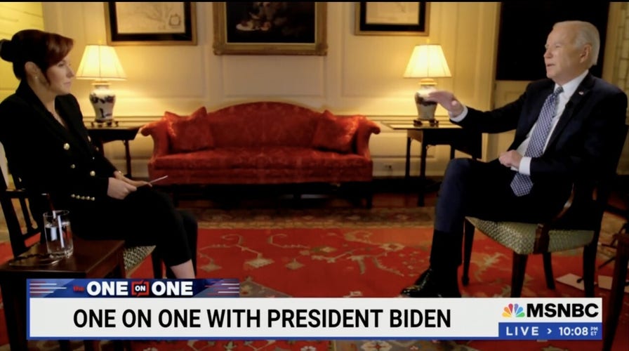 Biden suggests 'negative' press coverage is to blame for his polling during MSNBC interview