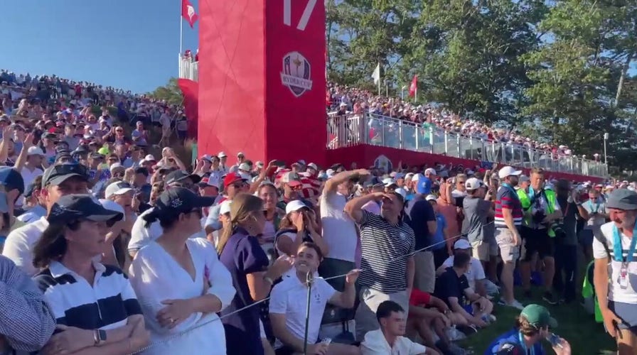 US fans react to Europe's Matt Fitzpatrick missing putt at Ryder Cup