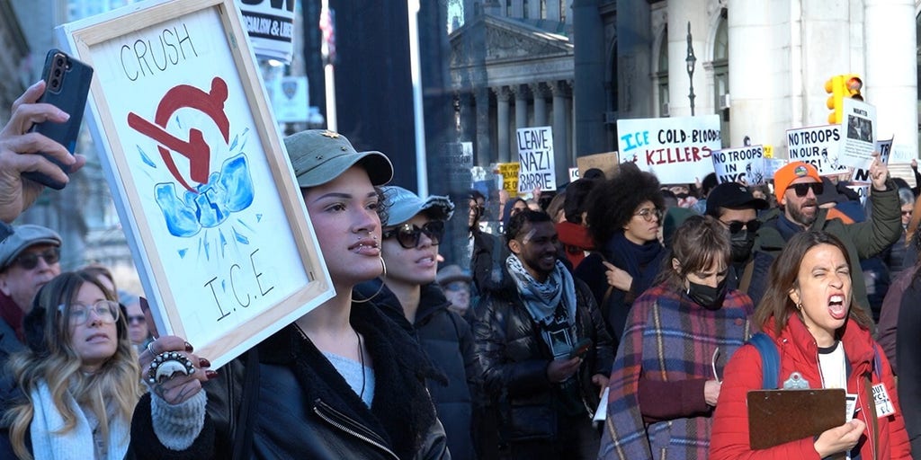 Anti-ICE protesters descend on NYC following Minneapolis shooting