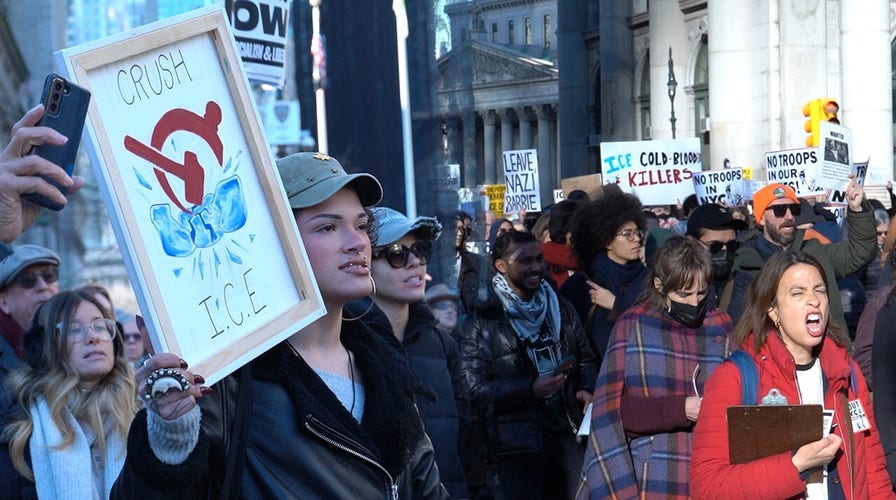Anti-ICE protesters descend on NYC following Minneapolis shooting