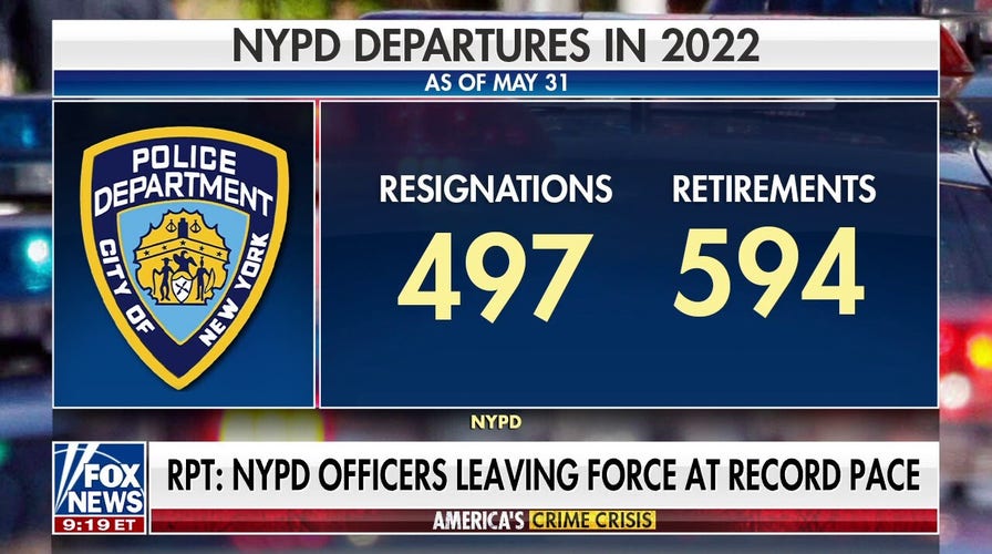 New York police officers leaving force at record pace, report says