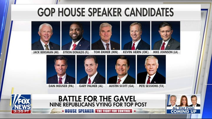 Nine Republicans running for speaker ahead of vote