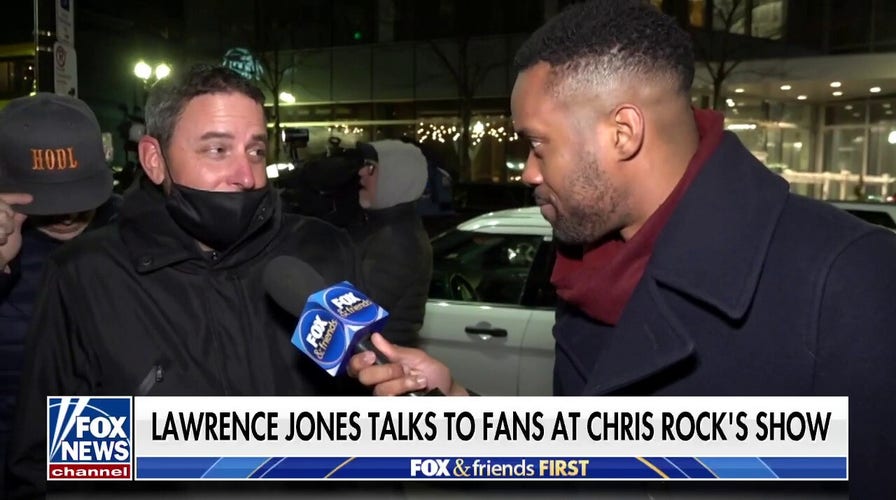 Lawrence Jones attends Chris Rock comedy show in Boston