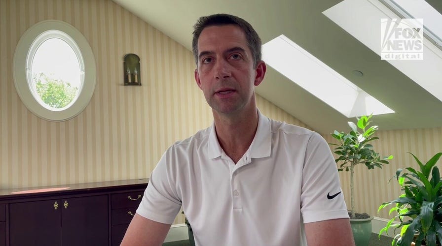 Arkansas Senator Tom Cotton speaks on his efforts in New Hampshire to assist the GOP win in crucial senate and house seats