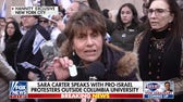'We're not going to take it anymore': Pro-Israel protesters gather outside Columbia