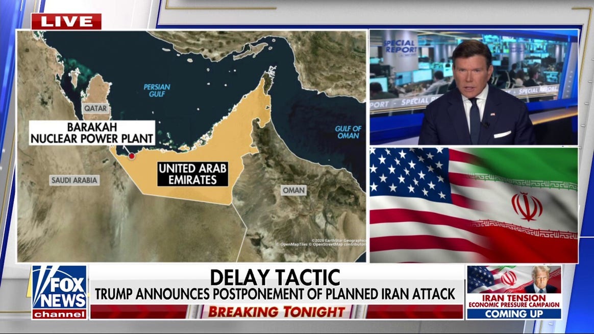 President Trump delays Iran attack as diplomatic push intensifies