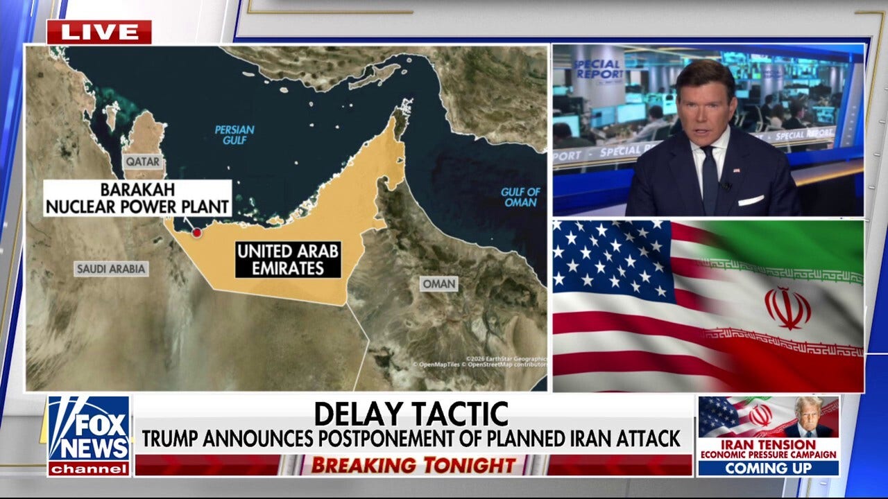President Trump delays Iran attack as diplomatic push intensifies