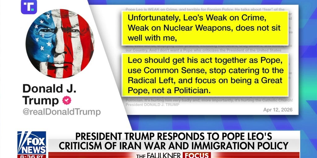 Trump blasts Pope Leo over Iran remarks in scathing Truth Social post