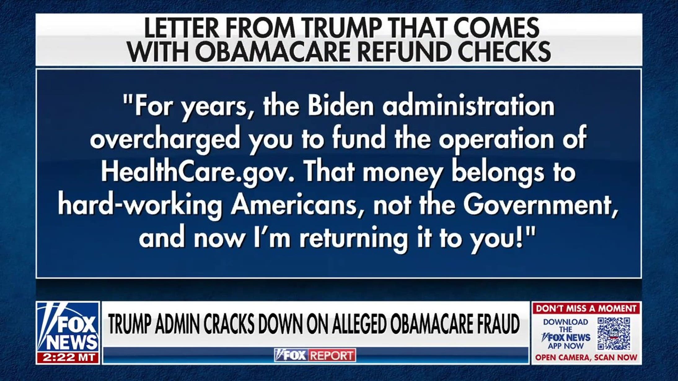Trump admin announces crackdown on Obamacare fraud