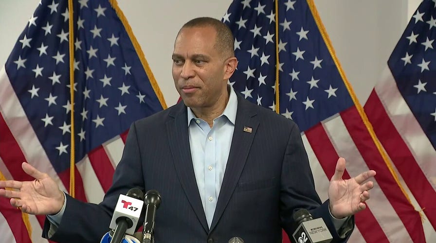 Hakeem Jeffries fires back at Trump for canceling shutdown meeting