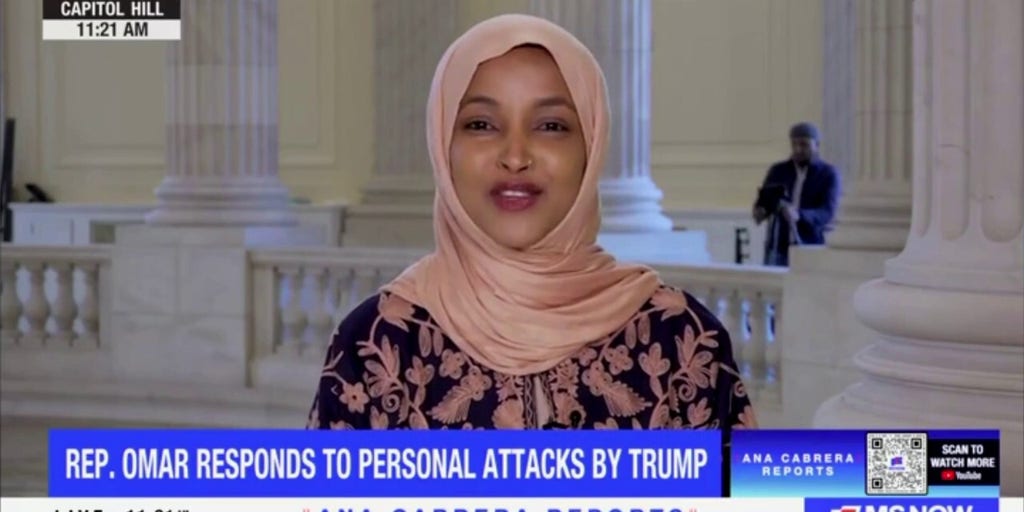 Omar gives blistering response to Trump after he calls her and other Somalian migrants ‘garbage’