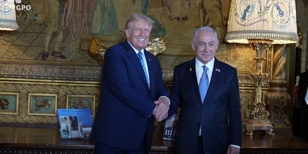 Netanyahu presents former President Trump with photo of Bibas toddler, still held captive by Hamas