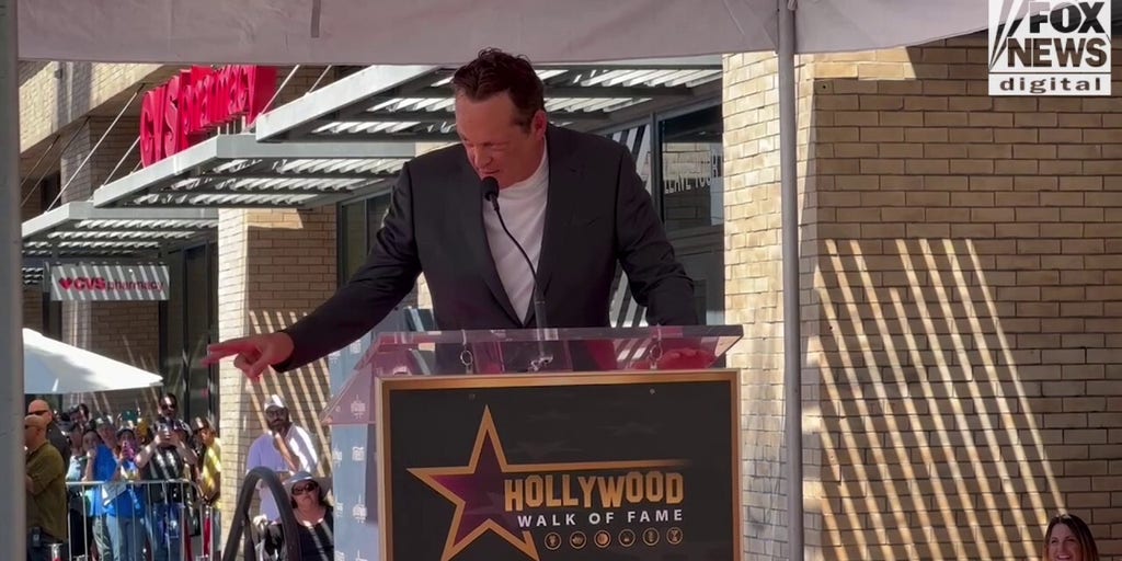 Vince Vaughn honored his wife and children during his Hollywood Walk of Fame speech