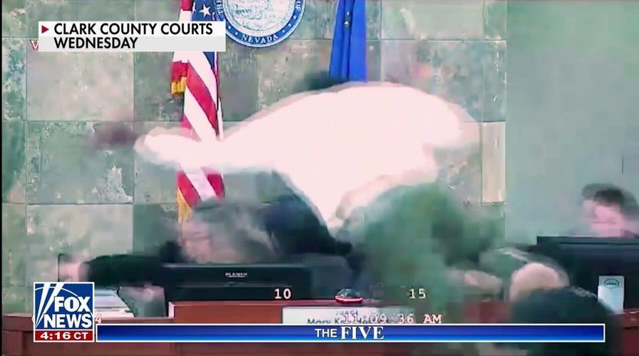 'The Five': Criminal flies through the air viciously attacking a judge