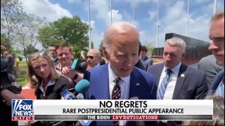 Biden says he has no regrets in election run as Republicans press for answers