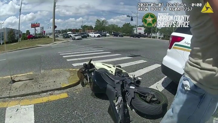 Marion County, Florida deputy rammed by motorcyclist