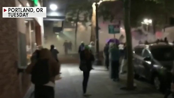 Chaos in Portland as federal officers confront demonstrators outside federal buildings