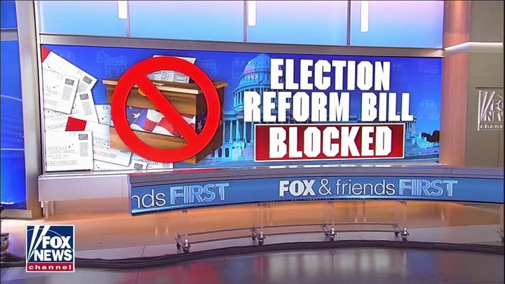 Republicans slammed by the left for blocking election reform bill