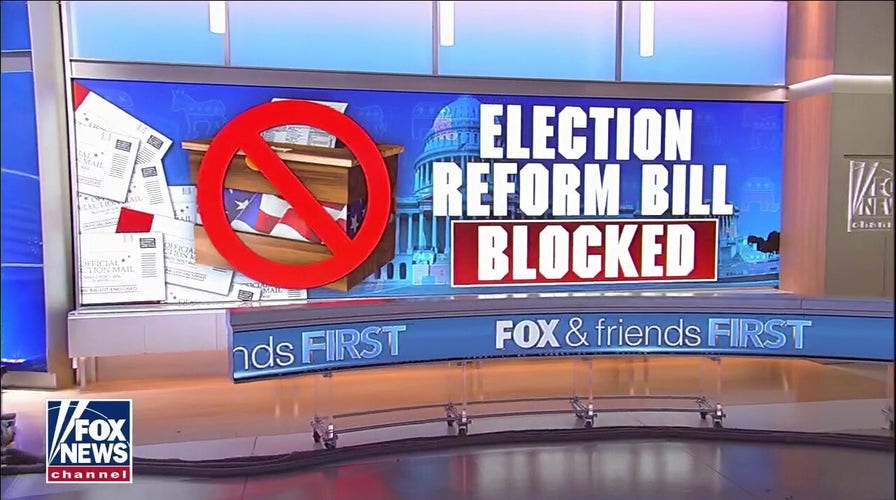 Republicans slammed by the left for blocking election reform bill