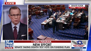 Senate holding eighth test vote on funding plan as shutdown continues