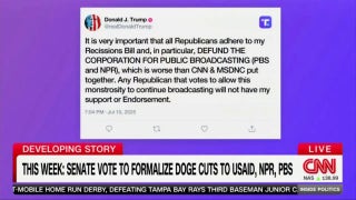 Dana Bash skips Trump's CNN insult while reading Truth Social post