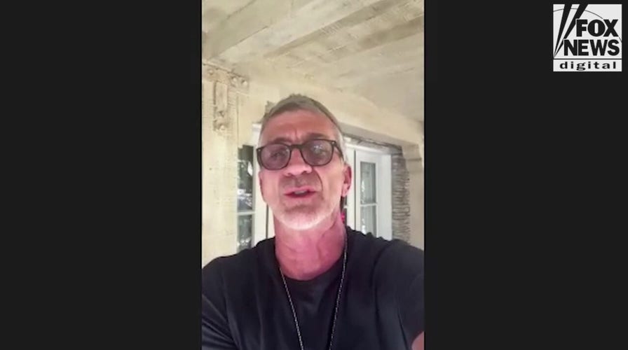 Joe Lando stayed behind with his son to defend his home from the Palisades Fire