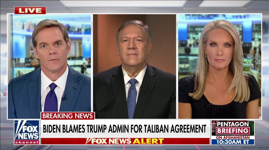 Pompeo pushes back on Biden blaming Trump admin for Afghanistan withdrawal