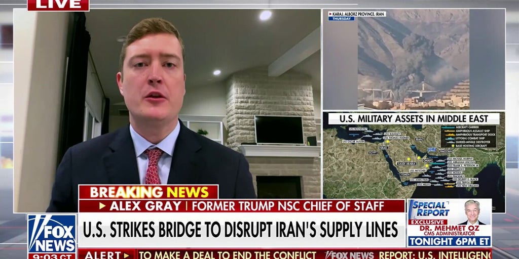 U.S. strikes bridge to disrupt Iran's supply lines