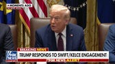 President Trump reacts to Taylor Swift and Travis Kelce's engagement