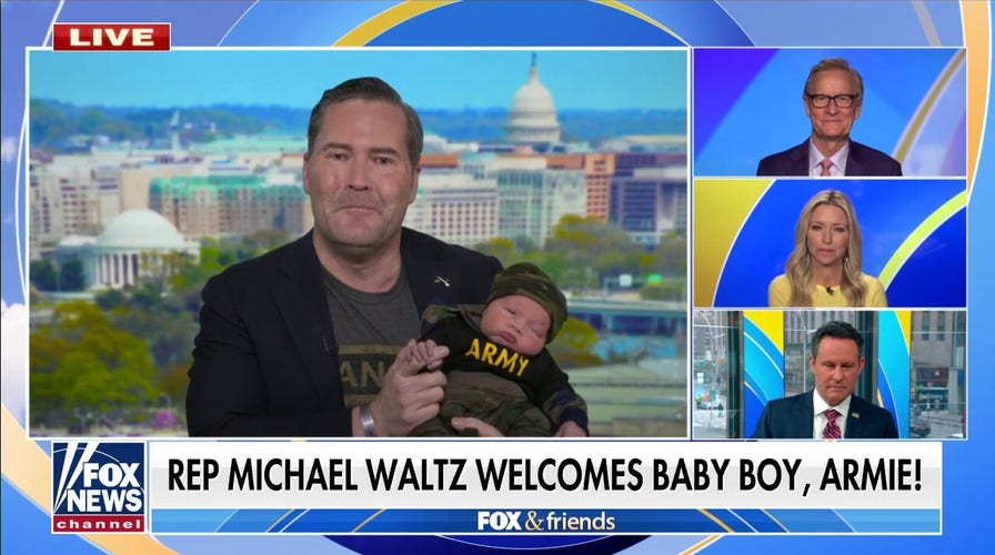 Rep. Waltz introduces his new baby on 'Fox & Friends'