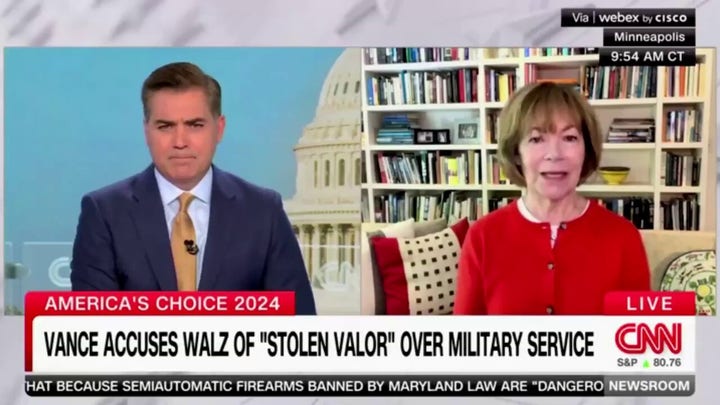 CNN’s Jim Acosta forced to correct Harris surrogate calling out JD Vance's military record