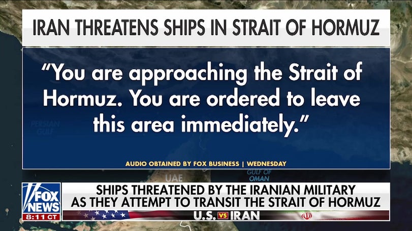 Iranian military threatens ships in Strait of Hormuz