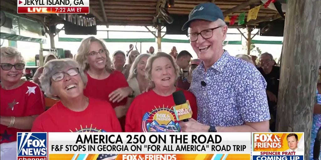 Steve Doocy interviews fans in Jekyll Island, Georgia, ahead of the RV giveaway