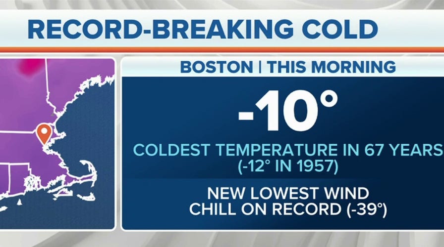 Arctic blast plunging country's northeast into deep freeze