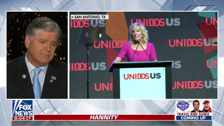 Hannity hits Jill Biden’s ‘breakfast tacos’ comment: ‘Baffling gaffes run in the family’