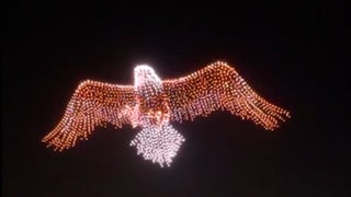Patriotic drone show LIGHTS UP SKY ahead of America's 250th birthday